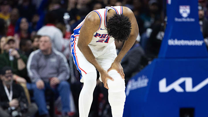 Philadelphia 76ers center Joel Embiid ruled out for season.