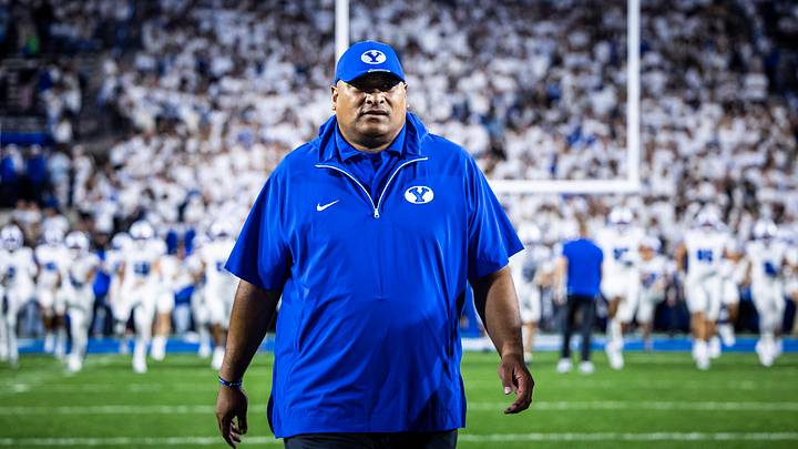 BYU head coach Kalani Sitake BYU head coach Kalani Sitake