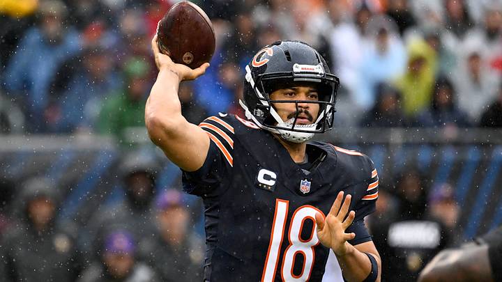 Sep 20, 2026; Chicago, Illinois, USA; Chicago Bears quarterback Caleb Williams (18) throws a pass against the Minnesota Vikings during the first quarter at Soldier Field. Mandatory Credit: Matt Marton-Imagn Images Sep 20, 2026; Chicago, Illinois, USA; Chicago Bears quarterback Caleb Williams (18) throws a pass against the Minnesota Vikings during the first quarter at Soldier Field. Mandatory Credit: Matt Marton-Imagn Images