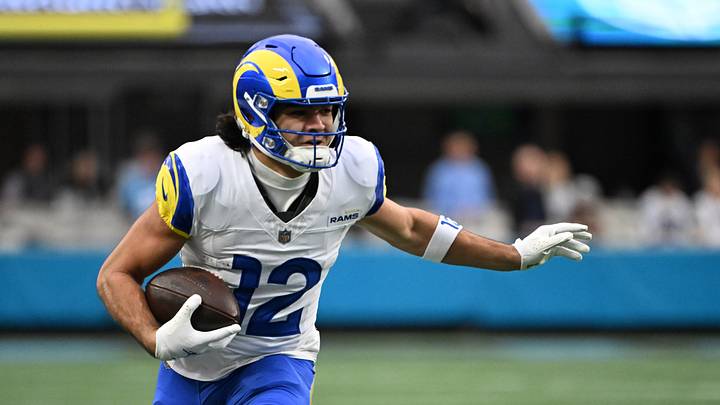 Los Angeles Rams wide receiver Puka Nacua. Los Angeles Rams wide receiver Puka Nacua.