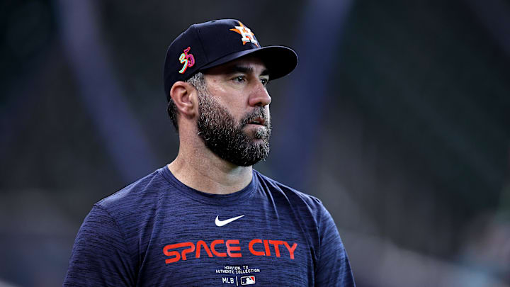 Former Houston Astros starting pitcher Justin Verlander Former Houston Astros starting pitcher Justin Verlander