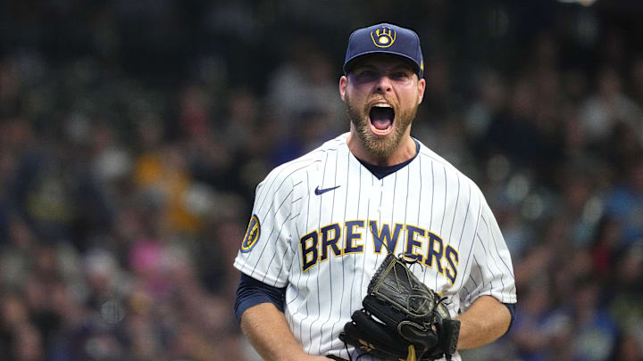 Milwaukee Brewers starting pitcher Corbin Burnes