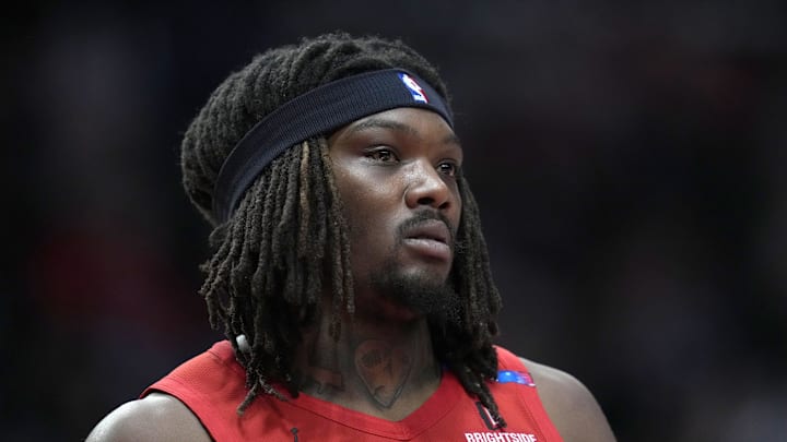 Dec 30, 2024; Portland, Oregon, USA; Portland Trail Blazers center Robert Williams III (35) looks on during the first half against the Portland Trail Blazers at Moda Center. Mandatory Credit: Soobum Im-Imagn Images
