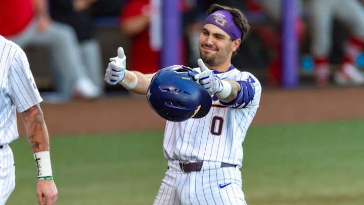 Cade Arrambide 0 Homerun, LSU Tigers take on Louisianas Ragin Cajuns at Alex Box Stadium in Baton Rouge, LA. Tuesday, March 25, 2025.