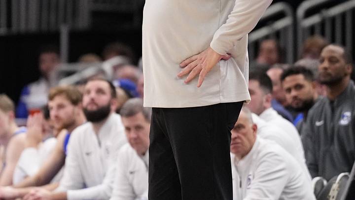 Creighton Bluejays head coach Greg McDermott during the game against the Creighton Bluejays at Fiserv Forum. 