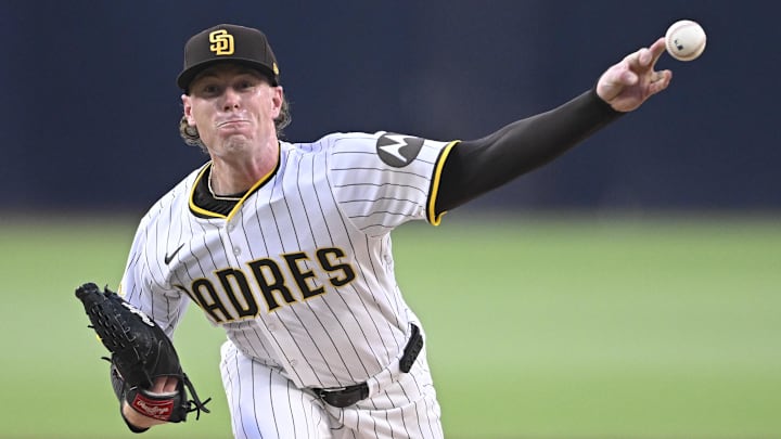 Starting pitcher JP Sears was acquired by the Padres as part of last month’s Mason Miller trade.