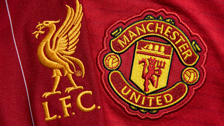 The Liverpool and Manchester United Club Crests