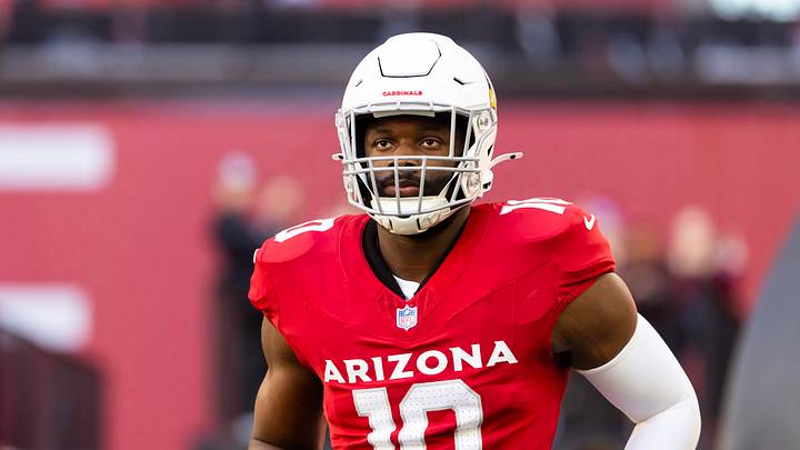 Arizona Cardinals linebacker Josh Sweat (10) walks on Arizona Cardinals linebacker Josh Sweat (10) walks on