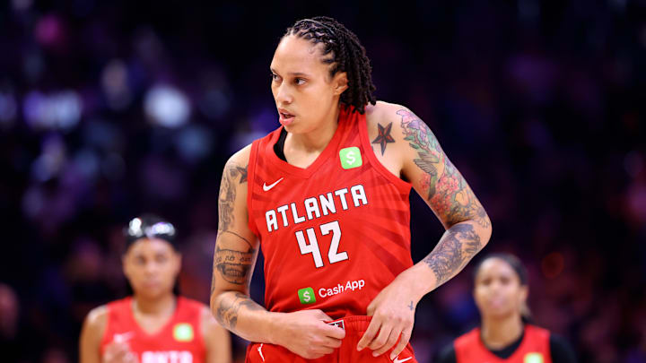 Atlanta Dream center Brittney Griner (42) against the Phoenix Mercury at PHX Arena.