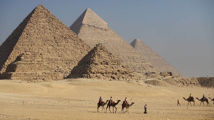 Tourist attraction in Egypt: Pyramids of Giza
