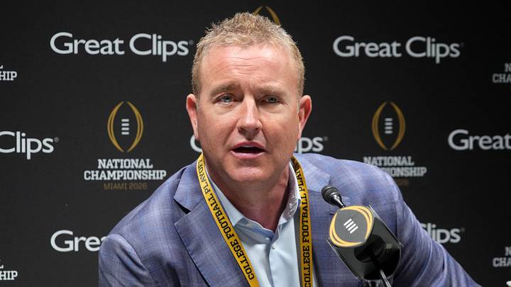 ESPN analyst Kirk Herbstreit at media day for the College Football Playoff. ESPN analyst Kirk Herbstreit at media day for the College Football Playoff.