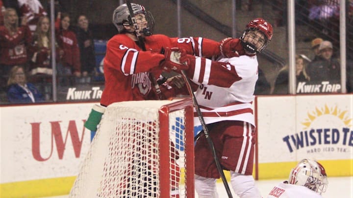 University of Wisconsin defenseman Luke Osburn, a Buffalo Sabres prospect