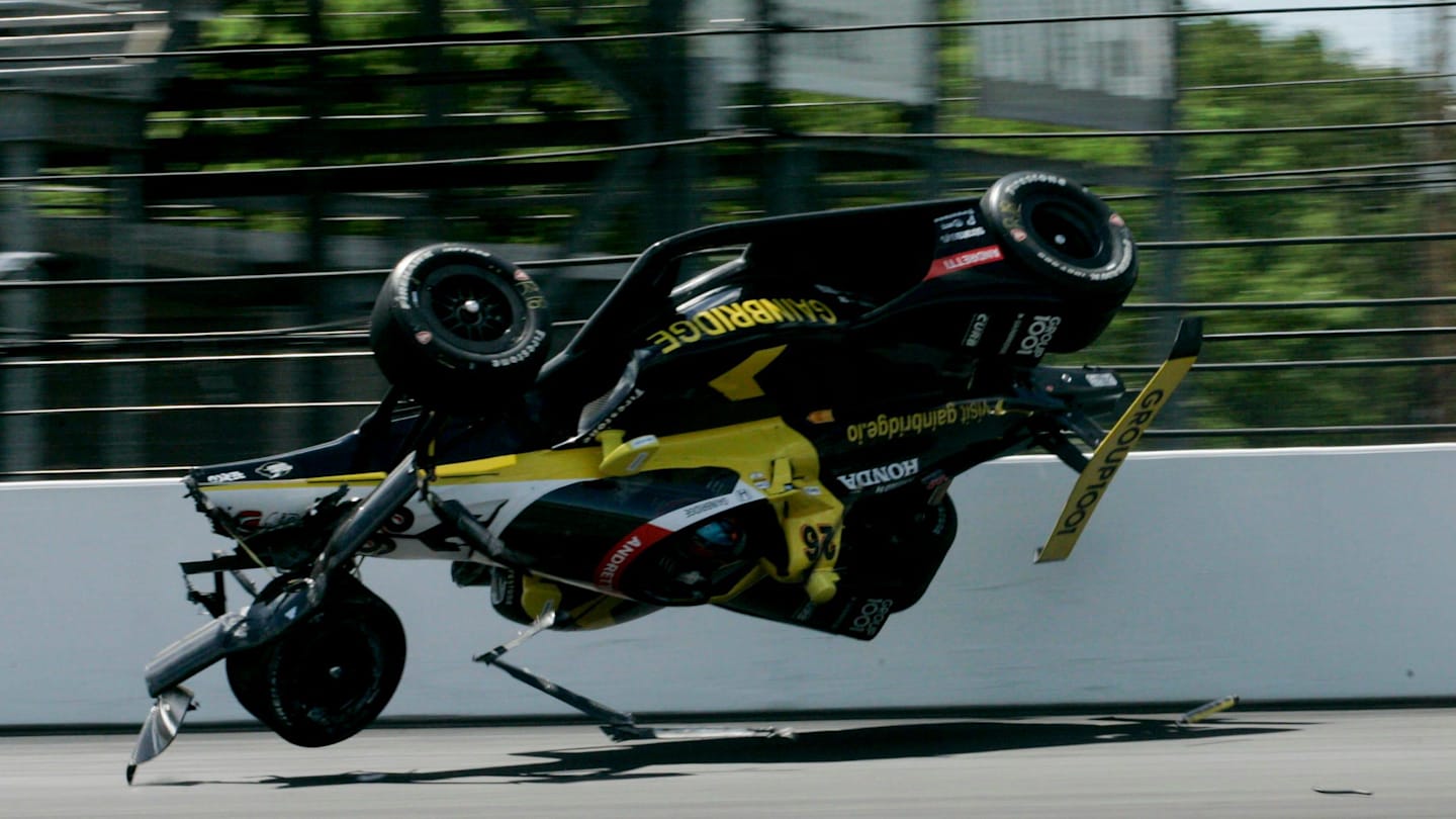 Colton herta goes for horrifying ride in indy 500 qualifying crash