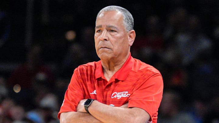 Houston coach Kelvin Sampson during the 2026 NCAA Tournament against Idaho.