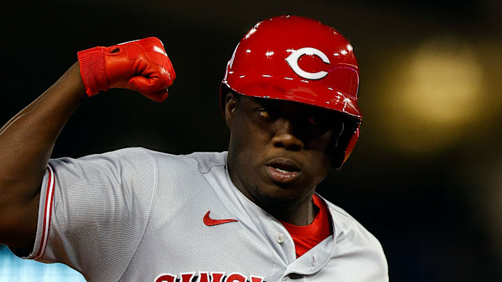 Cincinnati Reds outfielder Aristides Aquino.
