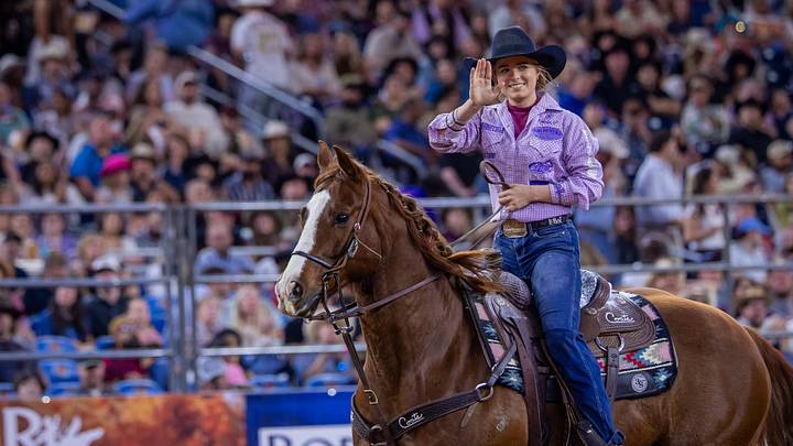 Hali Williams after her RODEOHOUSTON win Hali Williams after her RODEOHOUSTON win