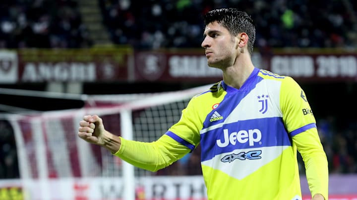 L'esultanza di Alvaro Morata 