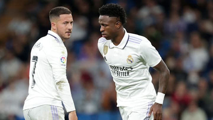 Vinicius Junior has inherited the number seven shirt from Eden Hazard