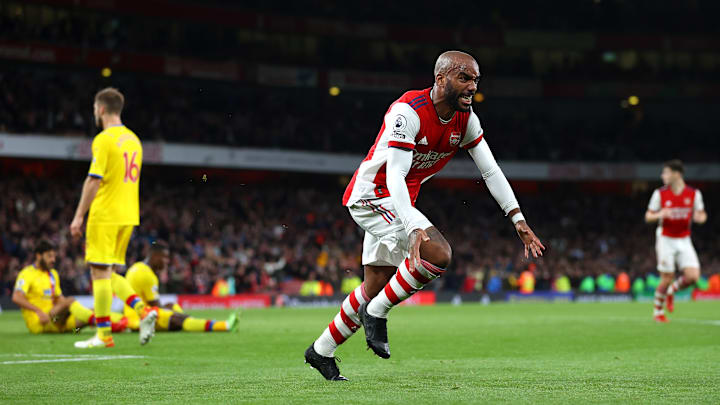 Alexandre Lacazette, buteur pour Arsenal dans les derniers instants du match face à Crystal Palace (2-2).