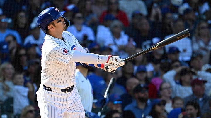 Sep 24, 2026; Chicago, Illinois, USA; Chicago Cubs right fielder Seiya Suzuki (27) hits a home run during the fifth inning against the Miami Marlins at Wrigley Field. Mandatory Credit: Matt Marton-Imagn Images Sep 24, 2026; Chicago, Illinois, USA; Chicago Cubs right fielder Seiya Suzuki (27) hits a home run during the fifth inning against the Miami Marlins at Wrigley Field. Mandatory Credit: Matt Marton-Imagn Images