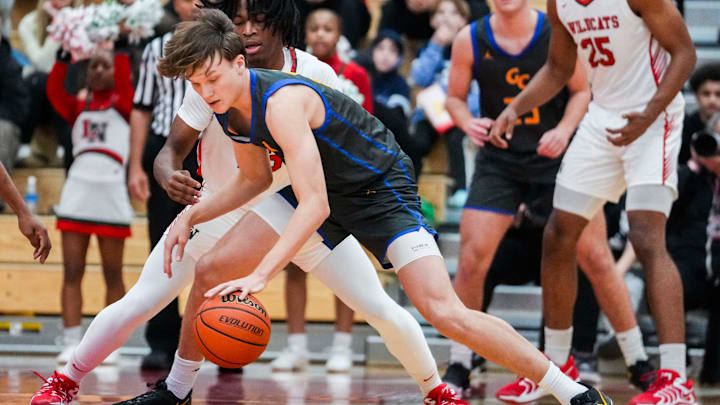 Greenfield-Central Cougars guard Braylon Mullins. Greenfield-Central Cougars guard Braylon Mullins.