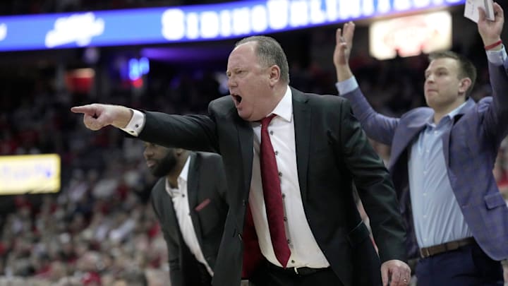 Wisconsin head coach Greg Gard. 