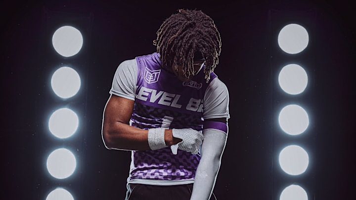 Myles McAfee in his 7-on-7 team gear