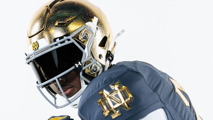 Under Armour designed alternate uniforms for the Notre Dame Fighting Irish's "Shamrock Series."