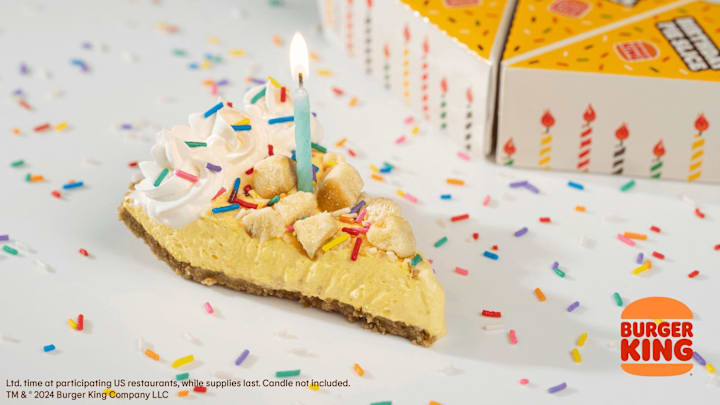 Burger King Birthday Pie Slice - credit: Burger King