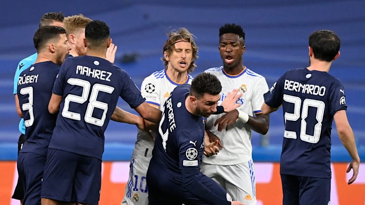 Une altercation a marqué l'entame de match entre le Real Madrid et Manchester City