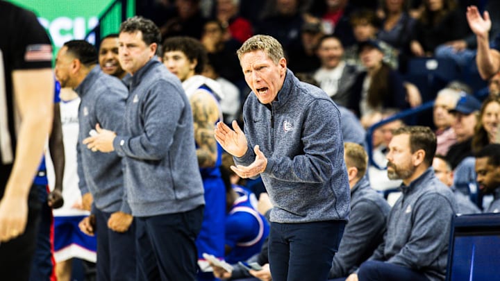 Gonzaga Bulldogs head coach Mark Few. Gonzaga Bulldogs head coach Mark Few.