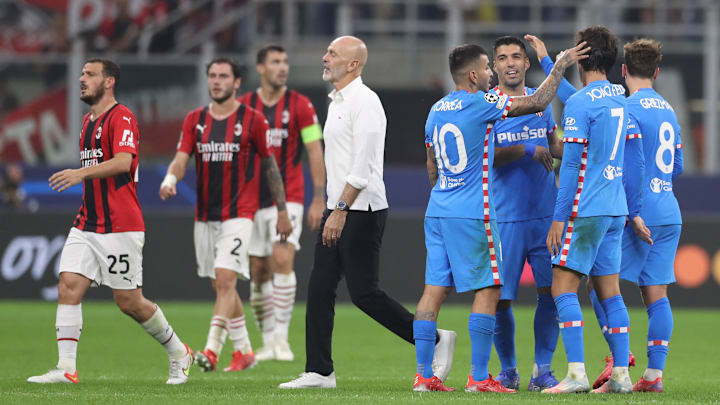 Il fischio finale di Milan-Atletico Madrid