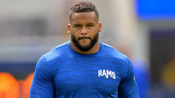 Los Angeles Rams defensive tackle Aaron Donald Los Angeles Rams defensive tackle Aaron Donald