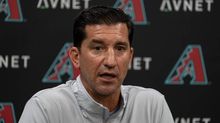 Mike Hazen (general manager) answers a question during a press conference at Chase Field in Phoenix, on Oct. 1, 2026. Mike Hazen (general manager) answers a question during a press conference at Chase Field in Phoenix, on Oct. 1, 2026.