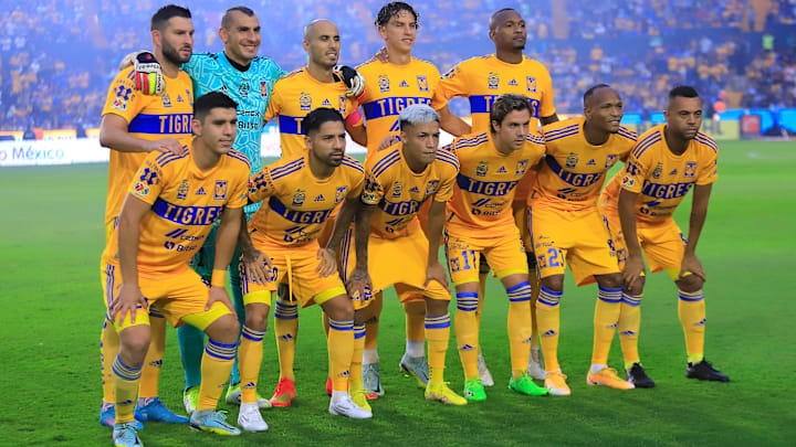 El once inicial que presentó Tigres en el repechaje contra Necaxa.