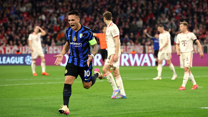 Lautaro Martinez bei seinem Treffer gegen die Bayern