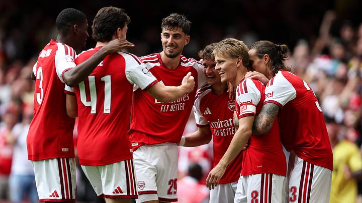 Arsenal cruised to victory over Man City. Arsenal cruised to victory over Man City.