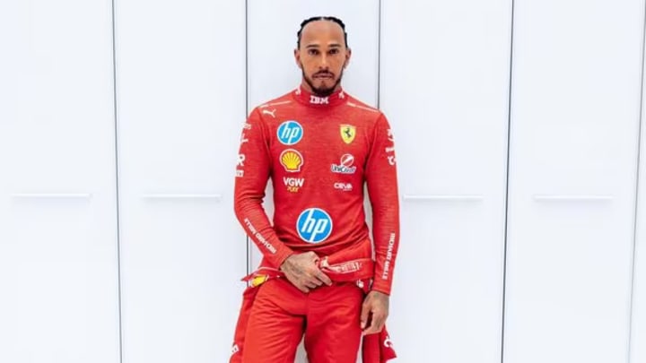 Lewis Hamilton in Ferrari race overall