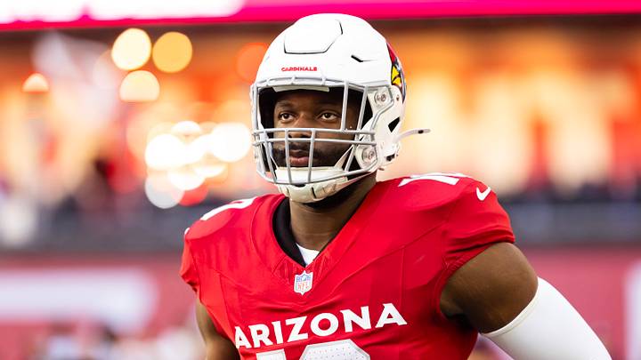 Dec 7, 2025; Glendale, Arizona, USA; Arizona Cardinals linebacker Josh Sweat (10) against the Los Angeles Rams at State Farm Stadium. Mandatory Credit: Mark J. Rebilas-Imagn Images Dec 7, 2025; Glendale, Arizona, USA; Arizona Cardinals linebacker Josh Sweat (10) against the Los Angeles Rams at State Farm Stadium. Mandatory Credit: Mark J. Rebilas-Imagn Images