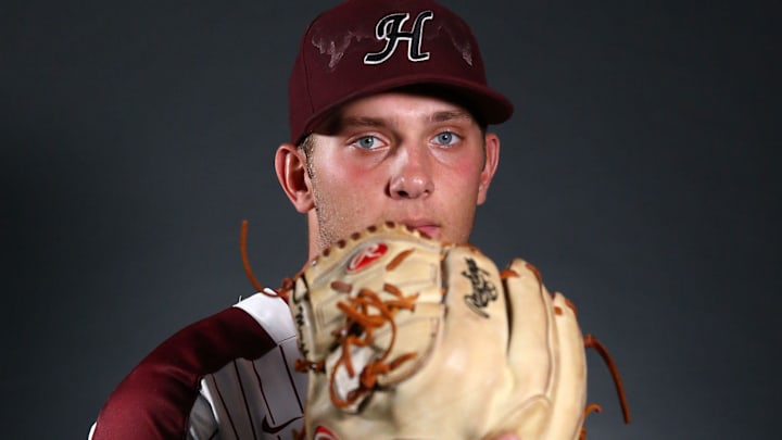 Shane Murphy, now with the Chicago White Sox Double-A affiliate, pictured in 2019 at Hamilton High School in Arizona. 