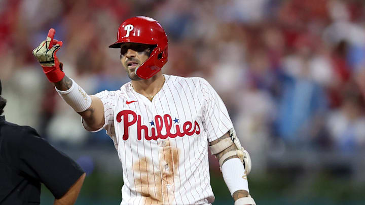 Nick Castellanos had an explanation for his controversial celebration during the Phillies' Game 1 win over the Marlins.