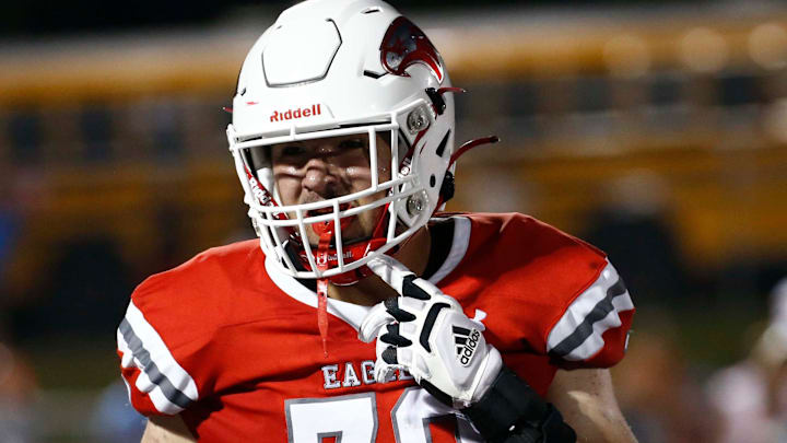 Nixa's Jackson Cantwell seen here against Webb City on August 25, 2023.