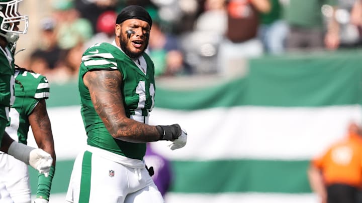 New York Jets defensive end Jermaine Johnson