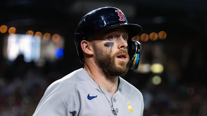Boston Red Sox shortstop Trevor Story (10).