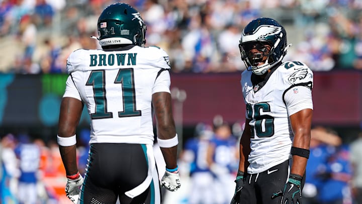 A.J. Brown (L), Saquon Barkley (R) - Philadelphia Eagles