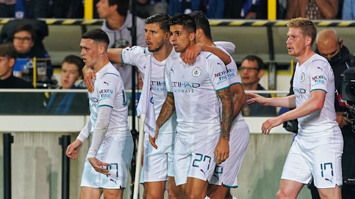 City thrashed Brugge on Tuesday