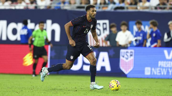 Nov 18, 2025; Tampa, Florida, USA; United States defender Auston Trusty (15) controls the ball against Uruguay in the second half during an international friendly at Raymond James Stadium. Mandatory Credit: Nathan Ray Seebeck-Imagn Images Nov 18, 2025; Tampa, Florida, USA; United States defender Auston Trusty (15) controls the ball against Uruguay in the second half during an international friendly at Raymond James Stadium. Mandatory Credit: Nathan Ray Seebeck-Imagn Images