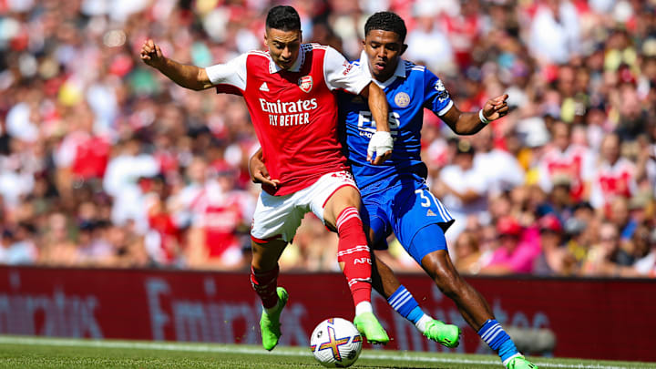 Martinelli marcou no último jogo entre Leicester e Arsenal