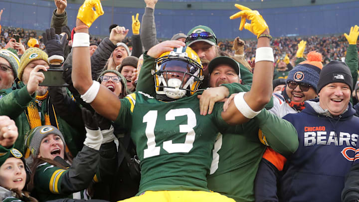 Green Bay Packers wide receiver Dontayvion Wicks.