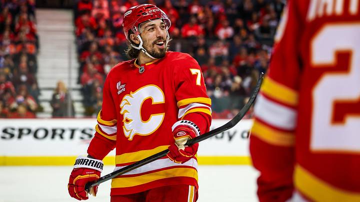 Feb 4, 2026; Calgary, Alberta, CAN; Calgary Flames left wing Ryan Lomberg (70) during the third period against the Edmonton Oilers at Scotiabank Saddledome. Mandatory Credit: Sergei Belski-Imagn Images Feb 4, 2026; Calgary, Alberta, CAN; Calgary Flames left wing Ryan Lomberg (70) during the third period against the Edmonton Oilers at Scotiabank Saddledome. Mandatory Credit: Sergei Belski-Imagn Images